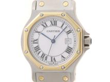 Cartier　カルティエ　サントスオクタゴンLM　SS/YG　自動巻き　男女兼用　【430】　 2143600388944