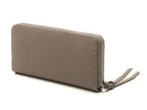 【美品】FENDI フェンディ セレリア 長財布グレー【値下げ】 FENDI フェンディ セレリア 二つ折り 長財布 グレー シルバー メンズ