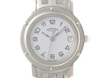 HERMES　エルメス　クリッパー　CL4.210　ステンレススチール　クォーツ　レディース　腕時計　F