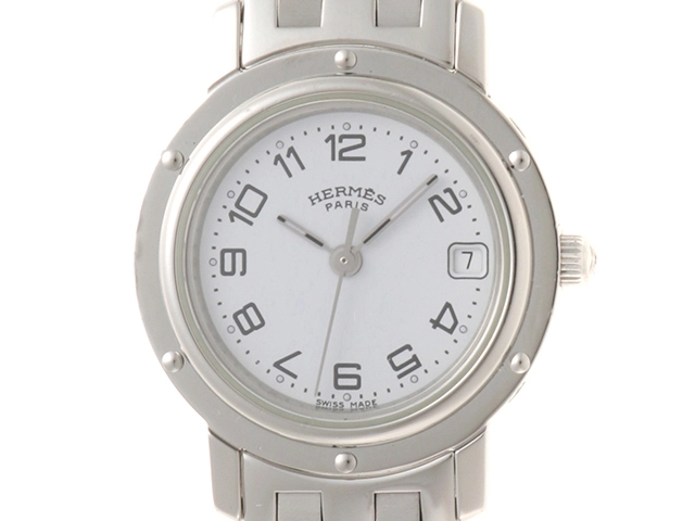 HERMES エルメス クリッパー CL4.210 ステンレススチール クォーツ