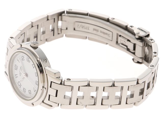 HERMES エルメス クリッパー CL4.210 ステンレススチール クォーツ