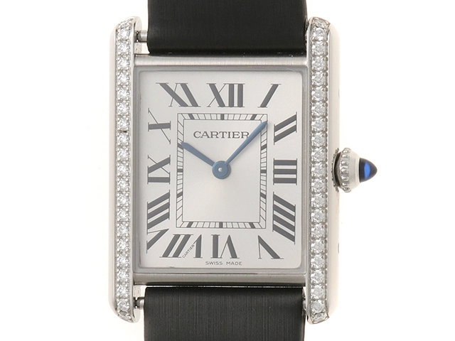 Cartier カルティエ タンクマストLM ダイヤベゼル W4TA0017 シルバー