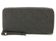 LOUIS VUITTON 　　ルイ・ヴィトン　　 ジッピーウォレット　 　モノグラム・アンプラント 　　ノワール 　　ラウンド長財布 　　 M61864　　【436】　　2143600391968