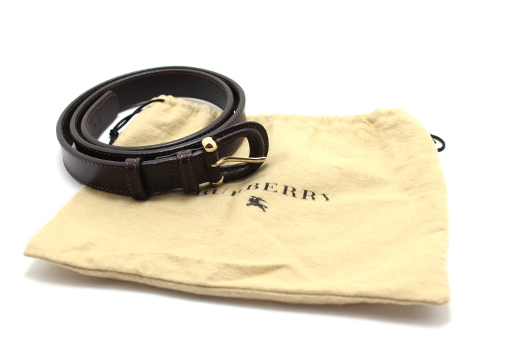BURBERRY バーバリー ベルト ブラウン カーフ 2143700106356