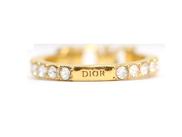 Dior　ディオール　ＤＩＯR　ＥＶＯＬＵＴＩＯＮ　リング　メタル／クリスタル　１２号　R1009DVOCY_D301　【471】
