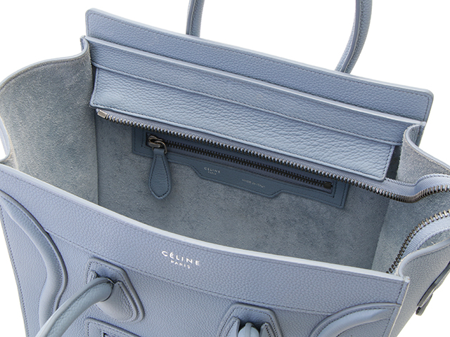 CELINE ラゲージ　マイクロ　ショッパー　ブルーグレー　バッグ CELINE セリーヌ バッグ ラゲージ マイクロショッパー ブルー
