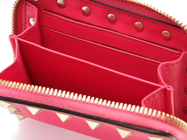 valentino 箱 VALENTINO ヴァレンティノ 小物 財布 ロックスタッズ ラウンドコイン