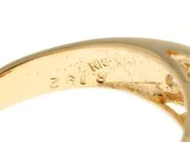 ノンブランドジュエリー　リング　指輪　デザインリング　ルビー　ダイヤモンド　ゴールド　18金　K18/R1.92/D1.41/8.6g/#15.5　【472】HF