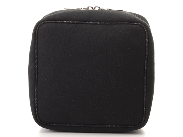 エルメス HERMES バニティポーチ ブラック キャンバス 【472】KS