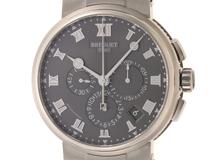 Breguet　ブレゲ　マリーン　クロノグラフ　G5527TI/G2/TW0　自動巻き　TI　グレー　メンズ　【430】2143700140725
