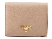 PRADA プラダ 二つ折り財布 コンパクトウォレット サフィアーノ CAMMEO