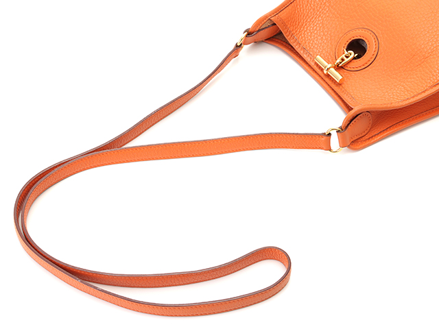 HERMES　エルメス　ヴェスパTPM　エルメスオレンジ　ゴールド金具【472】RKT