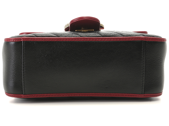 【美品】グッチ GUCCI GGマーモント レザー トップハンドルバッグ GUCCI】グッチ『GGマーモント スモールレザー トップハンドル