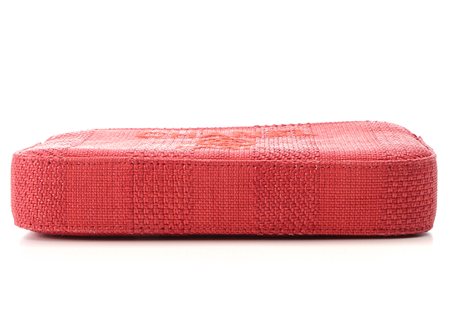 CHANEL シャネル チェーンウォレット ドーヴィル レッド／ゴールド金具