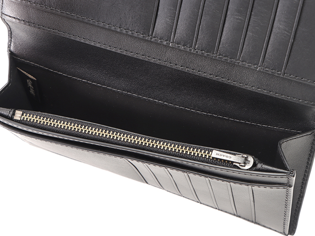 COACH コーチ シグネチャーエンボス 二つ折ZIP長財布 F75365