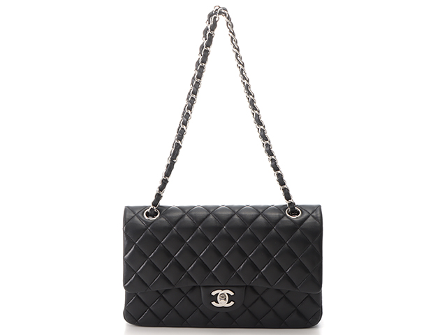 ネット限定】CHANEL シャネル マトラッセ Wフラップチェーンショルダー ...