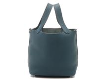 HERMES エルメス ピコタンロックPM ハンドバッグ コルヴェール/パラジウム(シルバー)金具 □R刻印 トリヨン･クレマンス 【460】2143700152988