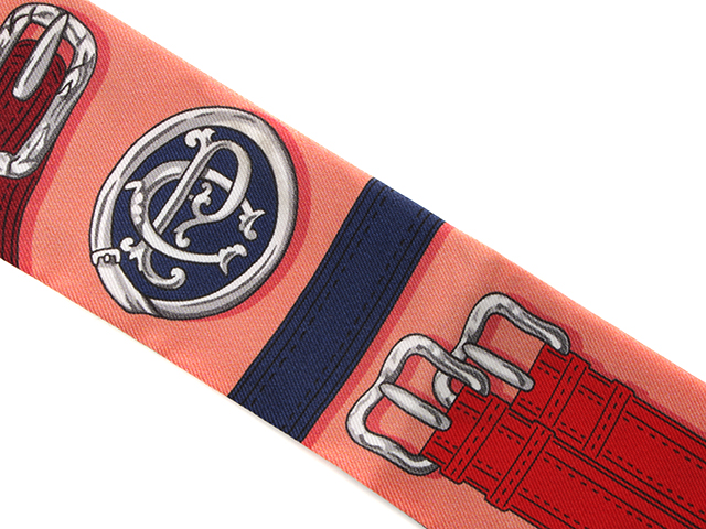 【希少品】HERMES ツイリー大統領の馬具 オレンジ HERMES エルメス ツイリー HARNAIS DES PRESIDENTSH 大統領の