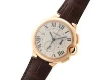 Cartier カルティエ 腕時計　バロンブルー クロノグラフ 44mm W6920009　ピンクゴールド／革　自動巻き【472】SJ