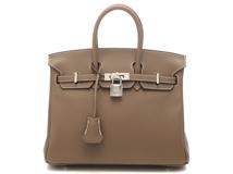 Hermès　エルメス　バーキン25 エトゥープ/SV　Ⅹ刻印(2016年頃)　【471】　Y