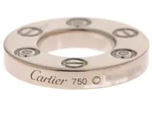 Cartier　カルティエ　B7219700　ラブスリーフープネックレス　K18　ピンクゴールド/ホワイトゴールド　ダイヤモンド　約8.9g【430】2143700163632