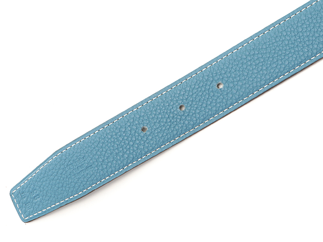 HERMES エルメス コンスタンスHベルト ブルーシーン×ブラック SV 【431