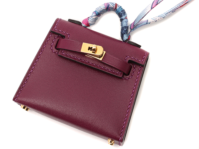 希少【HERMES】ケリーツイリー U刻印 チャーム ブラック エルメス HERMES エルメス ケリー・ツイリーチャーム アネモネ GP U刻印