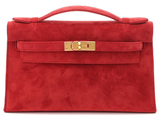 赤いスエード エルメス ケリー スリッポン 赤いスエード エルメス ケリー スリッポン