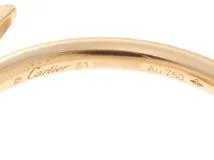 カルティエ ジャストアンクルリング 51 イエローゴールド 18K 11号 カルティエ ジュストアンクルリング #51 ゴールド K18イエロー