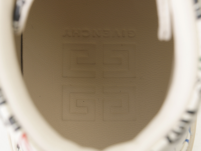 GIVENCHY　ジバンシィ　シティハイトップスニーカー　メンズ42　ホワイト/マルチカラー　レザー　BH005LH19F-960　2143700177974　【432】