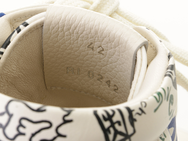 GIVENCHY　ジバンシィ　シティハイトップスニーカー　メンズ42　ホワイト/マルチカラー　レザー　BH005LH19F-960　2143700177974　【432】