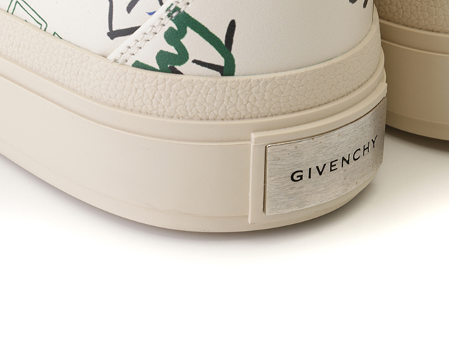 GIVENCHY　ジバンシィ　シティハイトップスニーカー　メンズ42　ホワイト/マルチカラー　レザー　BH005LH19F-960　2143700177974　【432】