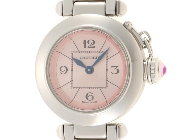 Cartier カルティエ Cartier パシャ ミスパシャ W3140026 ピンク文字盤  腕時計 レディース
