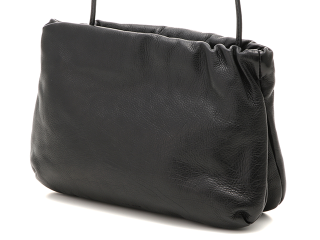 THEROW Canteen ショルダーバッグ ブラック THE ROW】 ザロウ Canteen Bag in Leather ショルダーバッグ