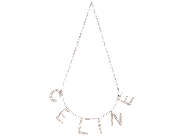CELINE　セリーヌ　ロゴネックレス　SSステンレス　2143700181360　【472】H