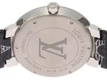 LOUIS VUITTON　ルイヴィトン　時計　タンブール　スリム　サバンナ　Q2D07　SS/モノグラムインクキャンバス （2143700181711）【200】T