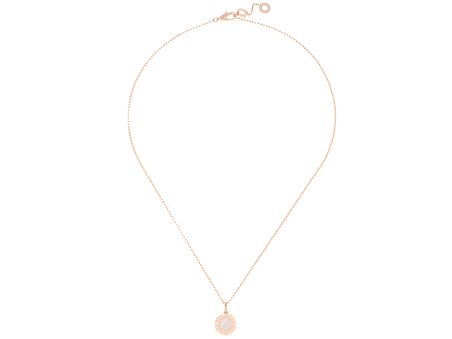 BVLGARI ブルガリブルガリ ネックレス K18ピンクゴールド 白蝶貝