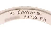 Cartier　カルティエ　リング　ミニラブリング　B4085100　WG　約3.7g　59号(日本サイズ19号)　2143700182312【207】