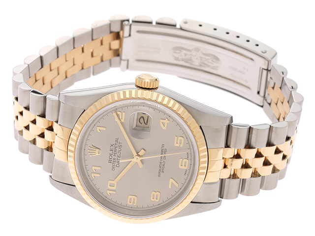 ROLEX ロレックス デイトジャスト 16233 シルバー文字盤
