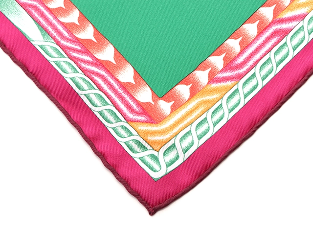 HERMS エルメス スカーフ カレ90 ROBE DU SOIR ピンク/マルチ 2143700184118 【200】