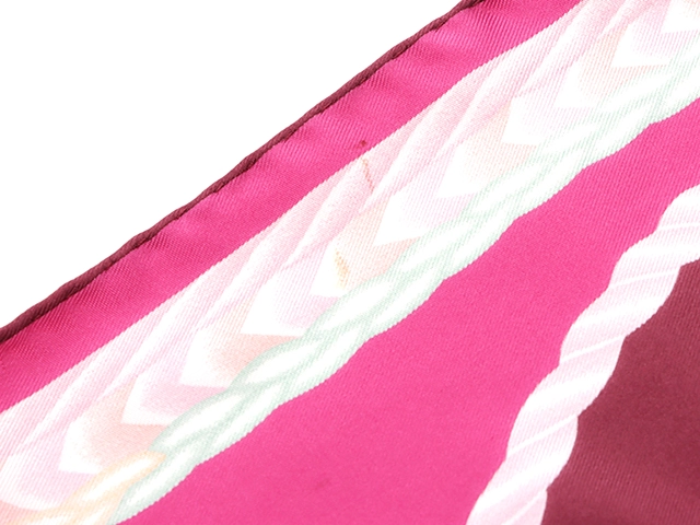 HERMS エルメス スカーフ カレ90 ROBE DU SOIR ピンク/マルチ 2143700184118 【200】