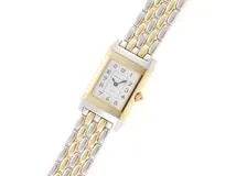 JAEGER-LECOULTRE ジャガー・ルクルト 腕時計 レベルソ デュエット 266.5.44(Q266511F)  シルバー／ホワイトシェル文字盤 K18イエローゴールド/ステンレス 手巻き【472】SJ