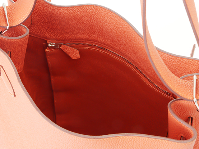 HERMES エルメス ショルダーバッグ SOケリー26 オレンジ・SV金具