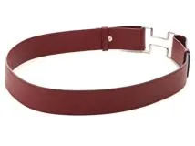 HERMES　エルメス　ナイトベルト 40mm 　レッド　SV　ボックスカーフ　□J刻印（2006年頃）【431】2143700186129