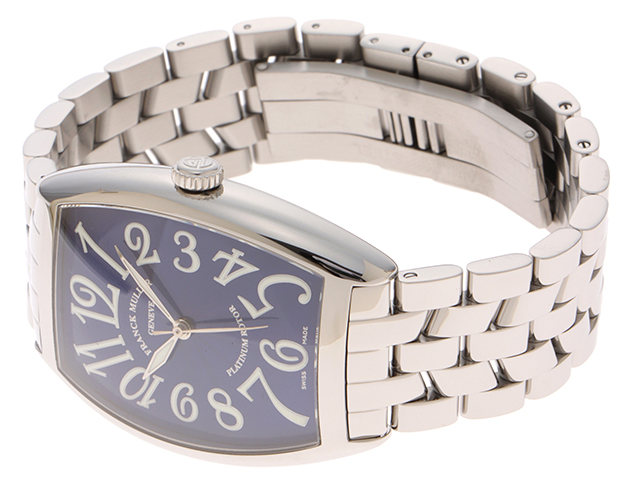 FRANCK MULLER フランクミュラー トノーカーベックス 6850SC SS ブルー文字盤 自動巻き ブレスレット 【436】  2143700186488 の購入なら「質」の大黒屋（公式）