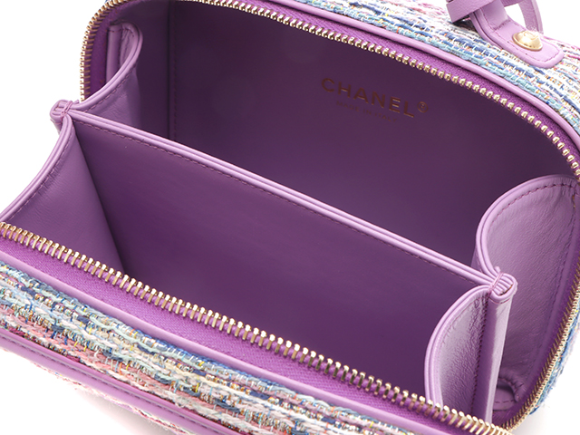 CHANEL シャネル CCフィリグリー2WAYバニティバッグ パープル
