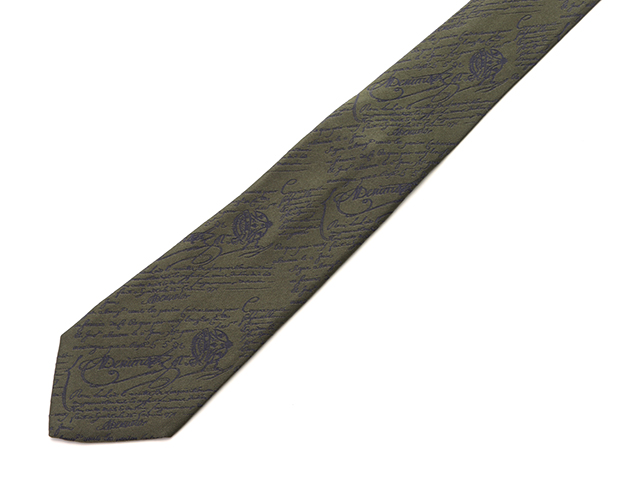 Berluti ベルルッティ ネクタイ カーキ シルク 【472】 HSA の購入なら