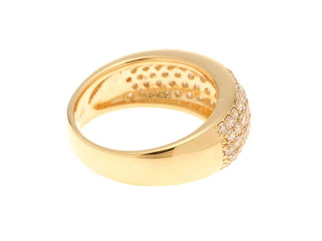 JEWELRY ノンブランド ジュエリー リング K18 イエローゴールド ダイヤモンド 0.90カラット 4.9g 5号【473】