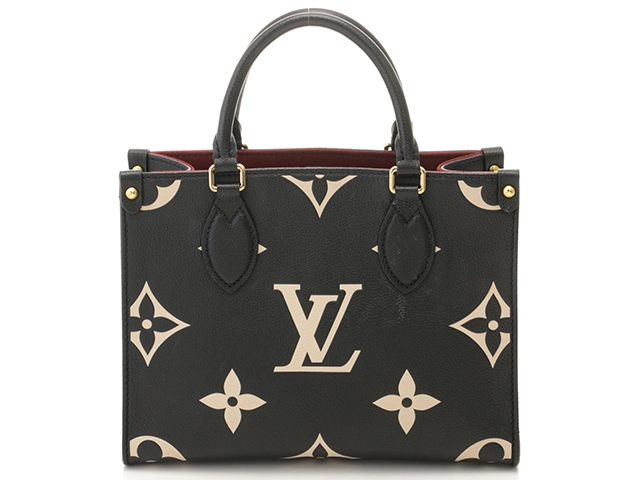 LOUIS VUITTON ルイ・ヴィトン オンザゴーＰＭ バイカラーモノグラム・アンプラント ブラック／ベージュ  M45659【431】2143700188376 の購入なら「質」の大黒屋（公式）