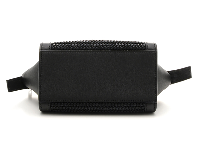 SAINT LAURENT サンローラン トイカバス ブラック ラフィア SAINT LAURENT サンローラン トイカバス ブラック ラフィア